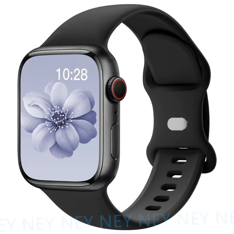 PEO Uhrenarmband Silikon, Schwarz - Bild 2