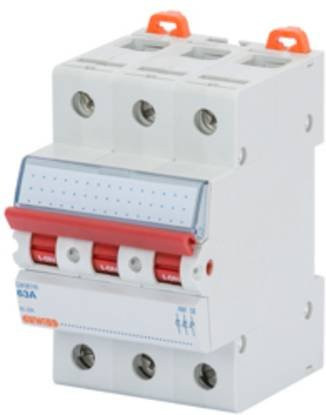 Gewiss Lasttrennschalter 63A 3 Schließer 415 V/AC GW96126 in Weiß - Bild 1