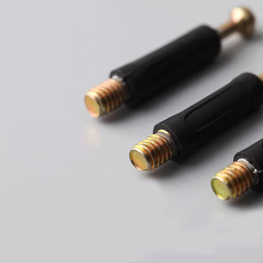 HUI JI M6 Möbelbolzen- und Muttern-Set in Silber zur Verbindung von Schreibtischen und Kabinen, Drei-in-Eins-Holzbearbeitungsmutter mit Längen von 32 mm, 35 mm und 40 mm - Bild 2