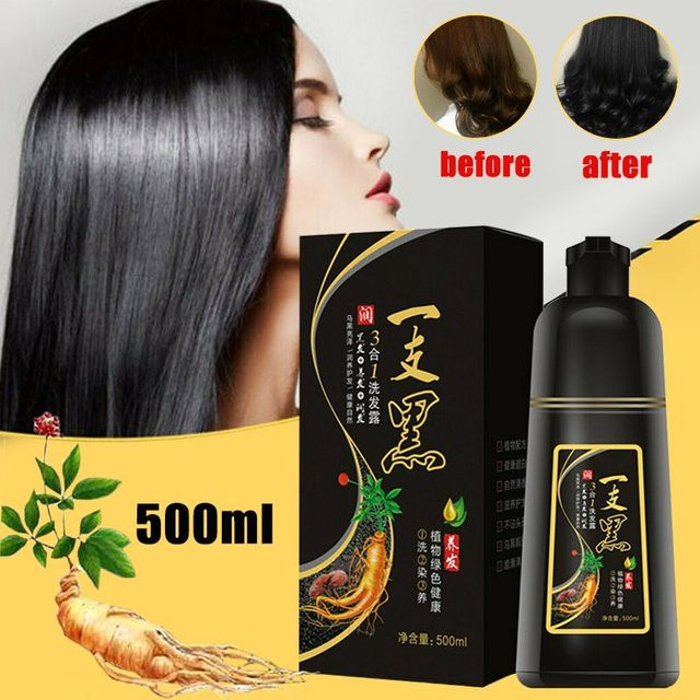 i-Beautiful Haarshampoo Schwarz mit Kollagen, 500 ml, Unisex - Bild 1