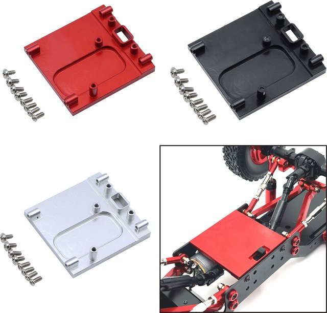 WWXRC Metall Motor Halterung, Zubehör, 1:12, Grau - Bild 1