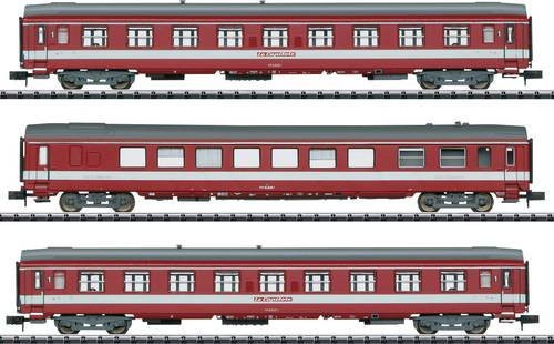 MiniTrix T18218 Le Capitole SNCF Schnellzugwagen 3er-Set in Rubinrot - Bild 1