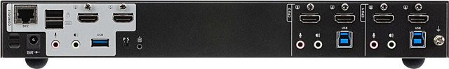 ATEN CS1842 2-Port USB 3.0 4K HDMI Dual Display KVMP Switch in Schwarz - Bild 2