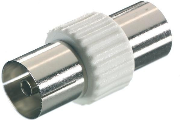 Vivanco Koaxial Doppelbuchse in Silber (48004) - Bild 1