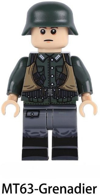 ZMM TOYS Armee Marine Soldaten Bausteine Set in Grün mit Artillerie, Infanterie und Küstenkommandanten - Bild 1