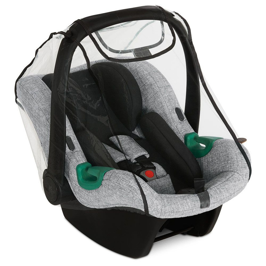ABC Design Regenschutz für Babyschale Tulip in Black und Transparent - Bild 1
