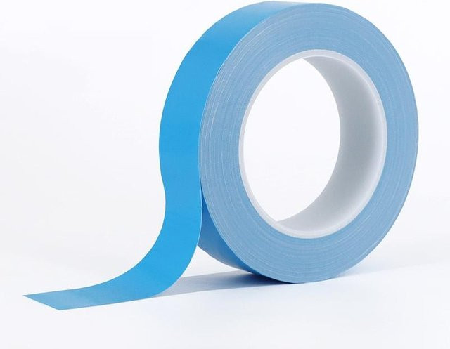 YX doppelseitiges wärmeleitendes Transferband in Blau, 25 m Rolle für Chip-PCB-LED-Streifen und Kühlkörper - Bild 1
