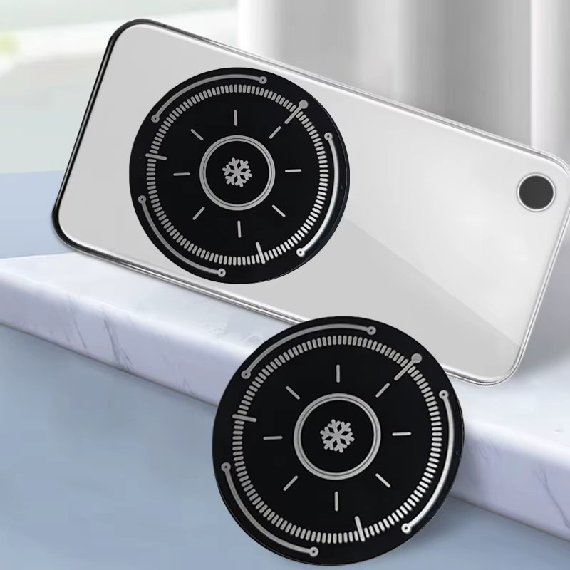 WSSHE Ultradünne Magnetische Kühlfolie für Handy- und Tablet-Kühler, Schwarz, 6 cm x 9 cm - Bild 6