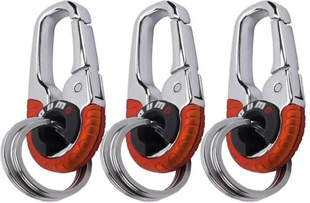 Schlüsselanhänger Edelstahl, Karabiner, Herren - Bild 1