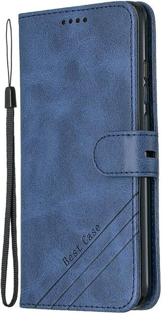 Leder-Flip-Case für Samsung Galaxy A10, A10S, A01 und A11 mit magnetischer Abdeckung in Blau - Bild 1