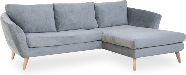 Polsterecke SANSIBAR FÜNEN in Blau-Grau mit Stoffbezug und Armlehnen, L-Form, B: 266 cm, T: 175 cm, H: 70 cm - Bild 1