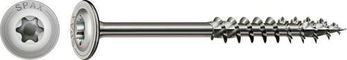 Spax Holzschraube T-STAR plus Edelstahl A2 in Silber, Durchmesser: 8 mm, Länge: 180 mm, 50 Stück - Bild 1