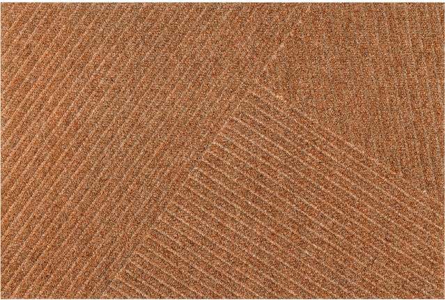 wash+dry by Kleen-Tex Fußmatte gestreift in Beige und Braun, wetterfest und rutschfest, rechteckig - Bild 1
