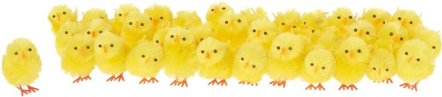 VBS Chenille Küken Gelb für Ostern, 36 Stück, Höhe: 4 cm - Bild 1