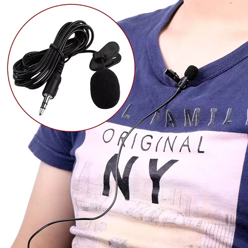 KAFNHCKA Lavalier Mikrofon mit USB-C und 3,5 mm Klinke, tragbares Clip-on Mikrofon in Schwarz für DSLR-Kamera, PC und Laptop - Bild 5