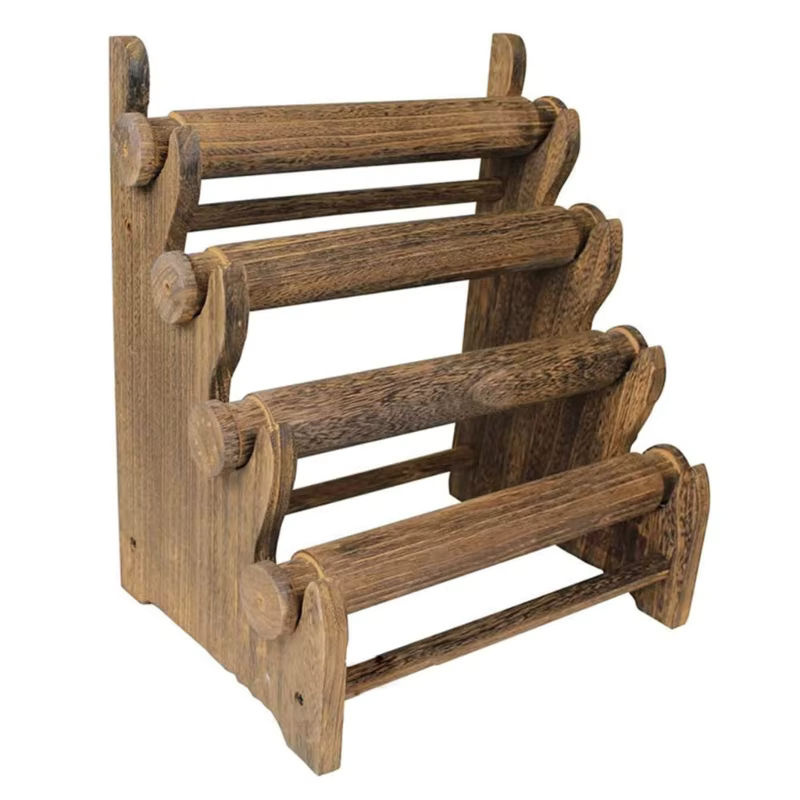 JAVRICK Schmuck Display Stand aus Holz mit 4 Ebenen für Armbänder und Uhren - Bild 6