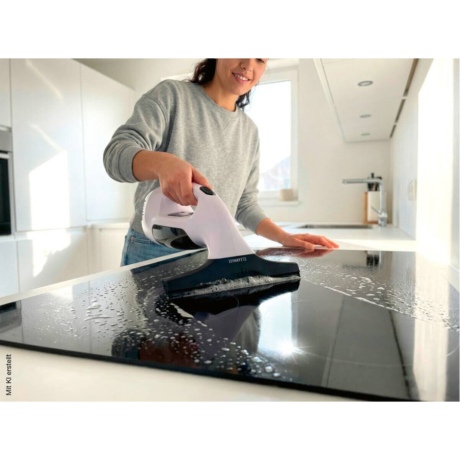 CLEANmaxx Akku-Fensterreiniger aus Kunststoff in Weiß, B/H/L: 28 x 14 x 34 cm - Bild 2