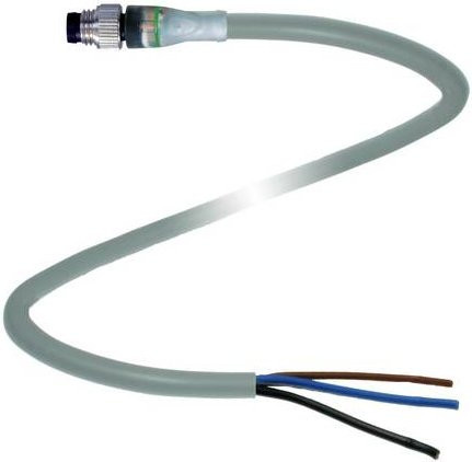 Pepperl+Fuchs Sensor-Aktor-Steckverbinder 241647 konfektioniert, 3-polig, grau, Länge: 2 m - Bild 1