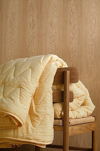 Jotex Tagesdecke RORY Gelb mit geometrischem Design, gesteppt, Polyester - Bild 1