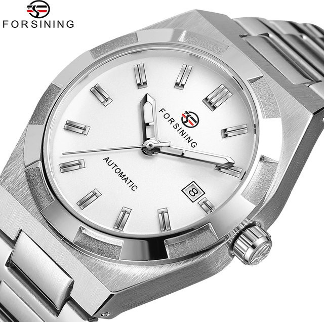 FORSINING Armbanduhr, Automatik, Edelstahl, Silber, Herren - Bild 1