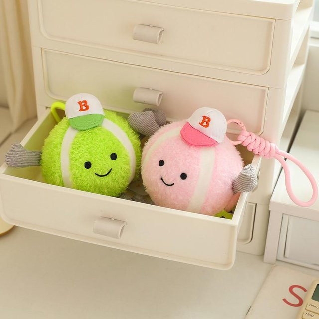 Kidsly Tennisball-Anhänger Plüschtier, grün, 12cm, Kinder - Bild 1