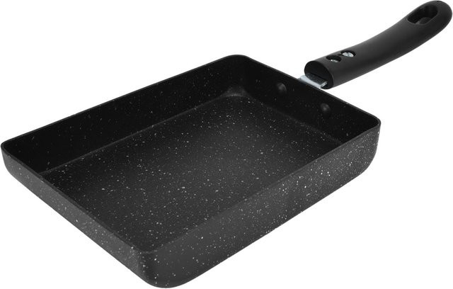 CosyHome Quadratische Tamagoyaki Pfanne mit Antihaftbeschichtung aus Aluminium in Schwarz - Bild 1