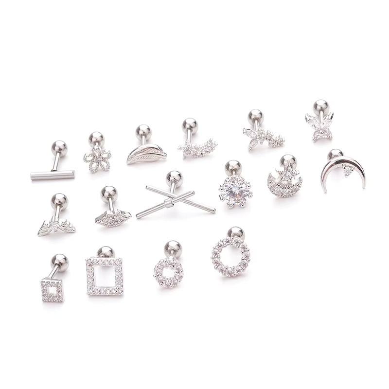 mling Ohrstecker Schmetterling, Edelstahl, Silber, Zirkonia, Damen - Bild 2