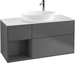 V&B Waschtischunterschrank Finion in Anthrazit lackiert, Breite: 120 cm, Tiefe: 50,1 cm, Höhe: 50,1 cm - Bild 1