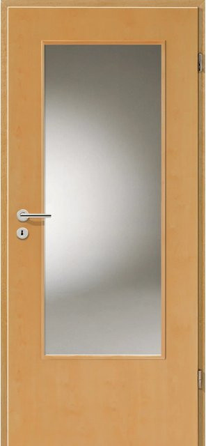 GetaDoor Zimmertür Dekor Buche Holzoptik Braun ohne Glas, Anschlag Rechts, B: 86 cm, H: 198,5 cm - Bild 1