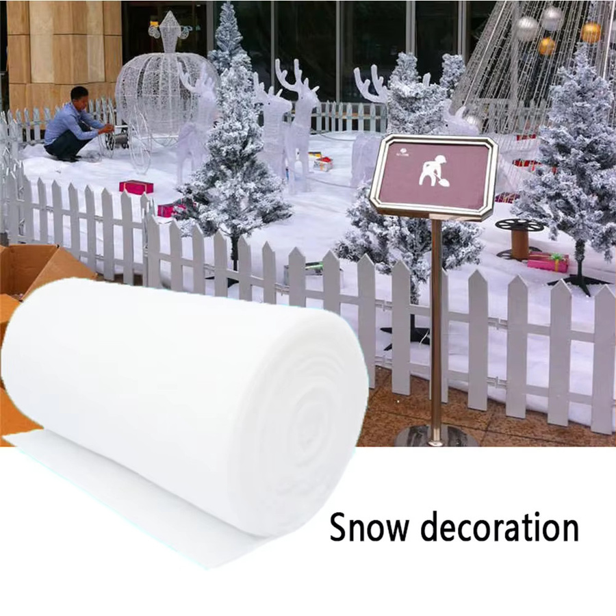 APWIKOGER Künstlicher weißer Schnee aus flauschiger Baumwolle für deine Weihnachtsbaum Dekoration im Winter - Bild 2