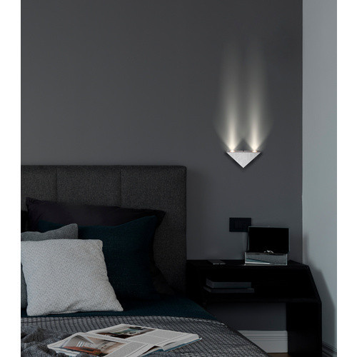 GLOBO Lighting LED-Wandleuchte Gordon in Silber aus Aluminium, B/H: 16,5 x 9 cm - Bild 2