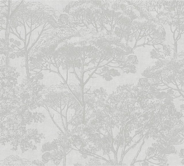 A.S. Création Vliestapete Wald in Beige Creme mit floralem Naturmuster, matt und leicht strukturiert, FSC-zertifiziert - Bild 1