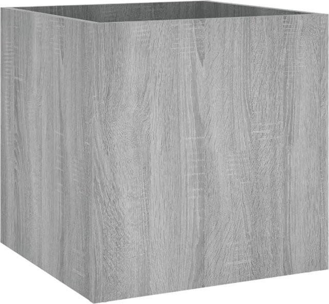 vidaXL Pflanzgefäß aus Holzwerkstoff in Grau, B/T/H: 40 x 40 x 40 cm - Bild 1
