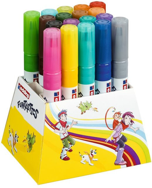 edding 14 Funtastic Kinderfasermaler in Mehrfarbig, 18 Stück mit 3 mm Spitze - Bild 1