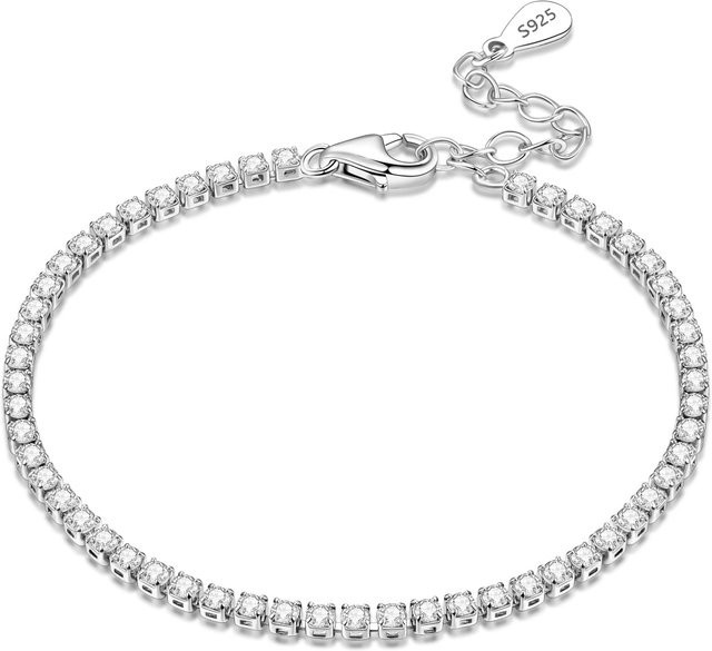 CYCUFF Tennis-Armband, 925 Silber, Zirkonia, Damen - Bild 1