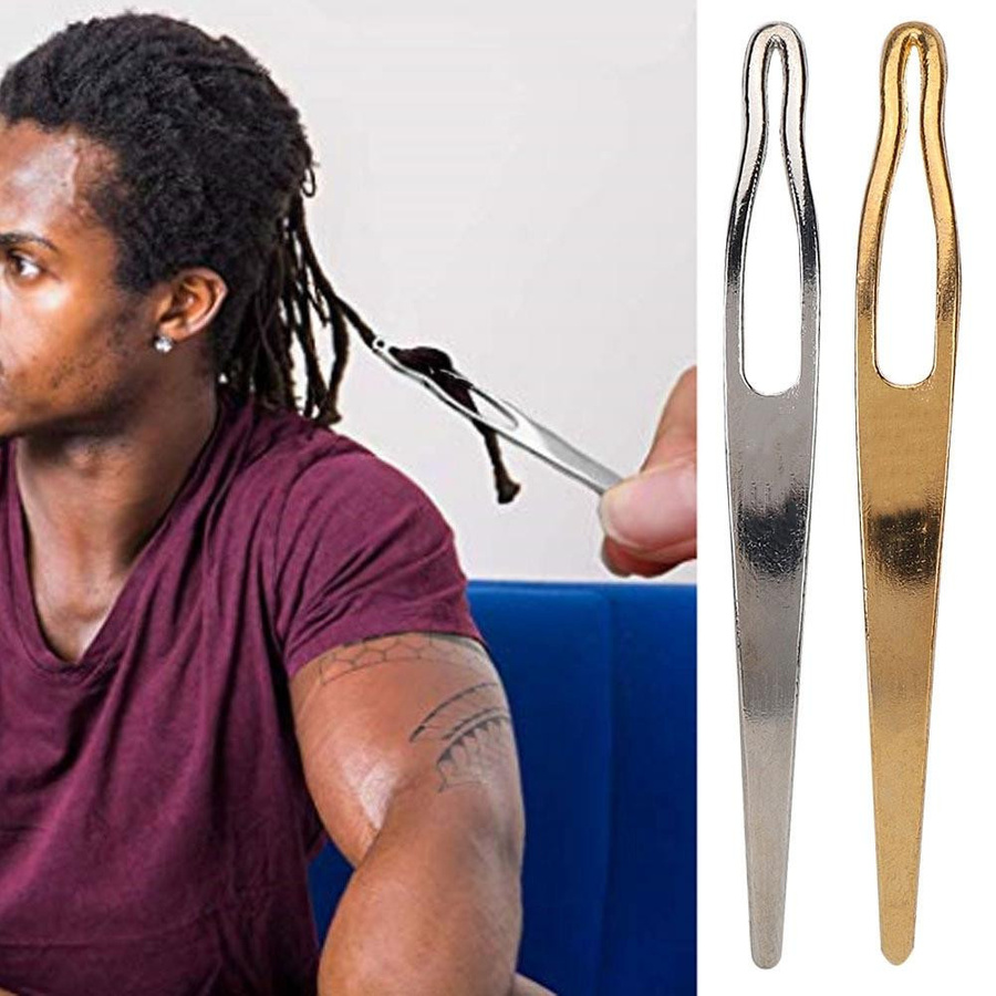 2 Stück Dreadlocks Startnadel Webhaken Nadel Perückenherstellungswerkzeuge, weiß - Bild 3