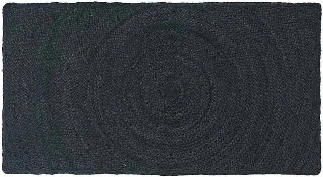 vidaXL Bereichsteppich aus Jute in Anthrazit Dunkelgrau, B/T: 110 x 60 cm - Bild 1