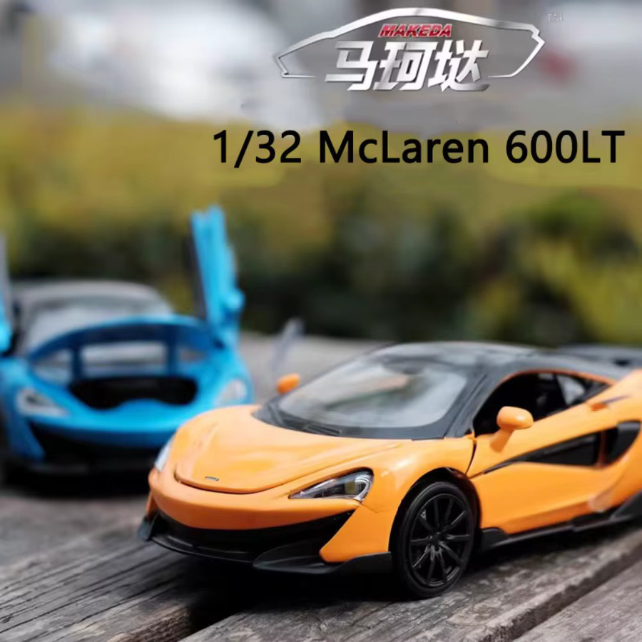 MAKEDA Mclen 600lt Spielzeug Modell Auto, 1:32, Metall, Sound und Licht, zurückziehen - Bild 2