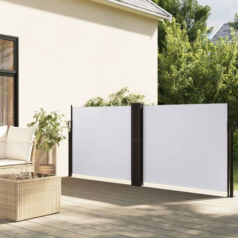 Ausziehbare Seitenmarkise Vidaxl in Weiß, Breite: 120 cm, Länge: 1200 cm - Bild 1