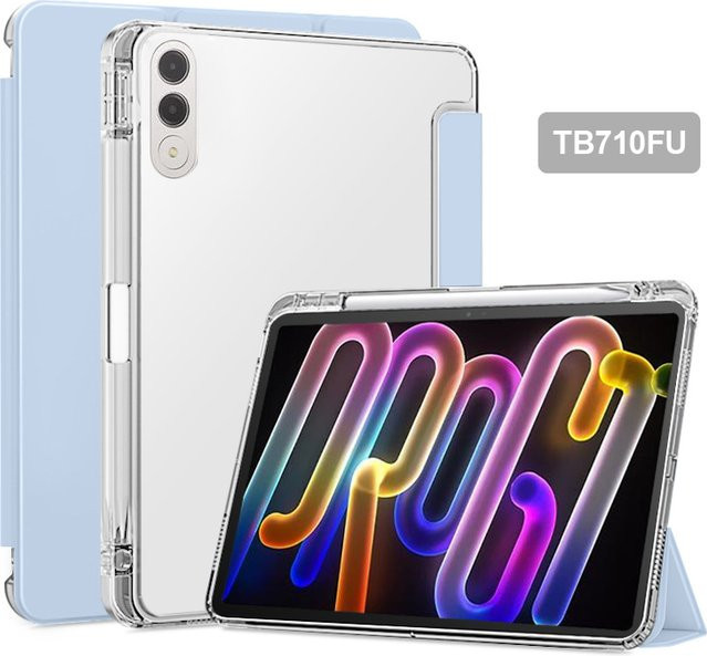 Lenovo Xiaoxin Pad Pro GT Hülle aus PU Leder und TPU mit Stifthalter und Standfunktion in Schwarz und Transparent - Bild 1