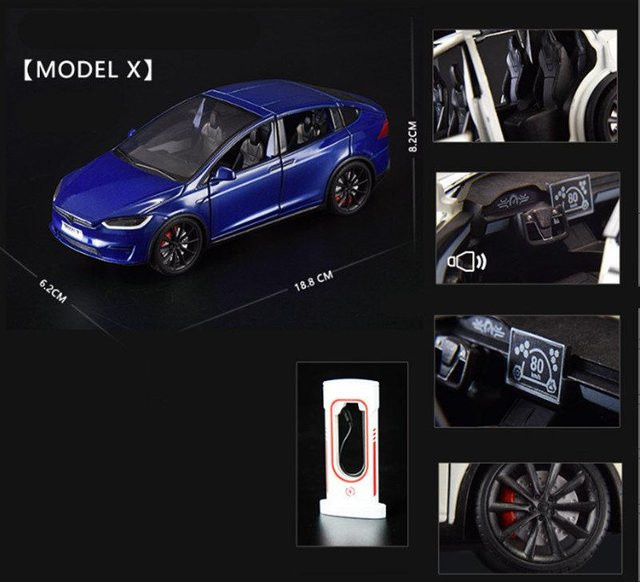 Linyi toy car Modell Y 3 S SUV, Spielzeugfahrzeug, 1:24, Metall, mit Licht und Sound, ab 18 Jahre - Bild 1