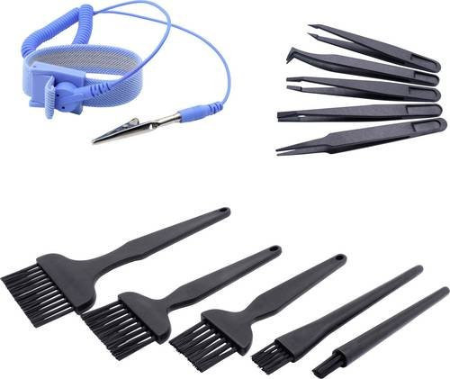 Quadrios ESD-Handgelenkband Blau mit Druckknopf 10mm - Bild 1