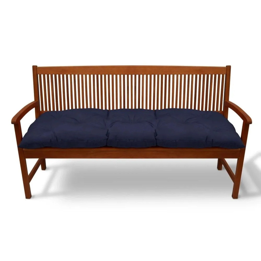 Beautissu Flair BK Bankpolster Dunkelblau B/T/H: 120 x 50 x 8 cm - Bild 2