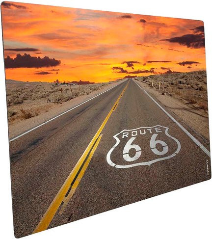 mySPOTTI Mini-Spritzschutz Route 66 aus Aluverbund in Multicolour mit Retro-Grafik Design - Bild 1