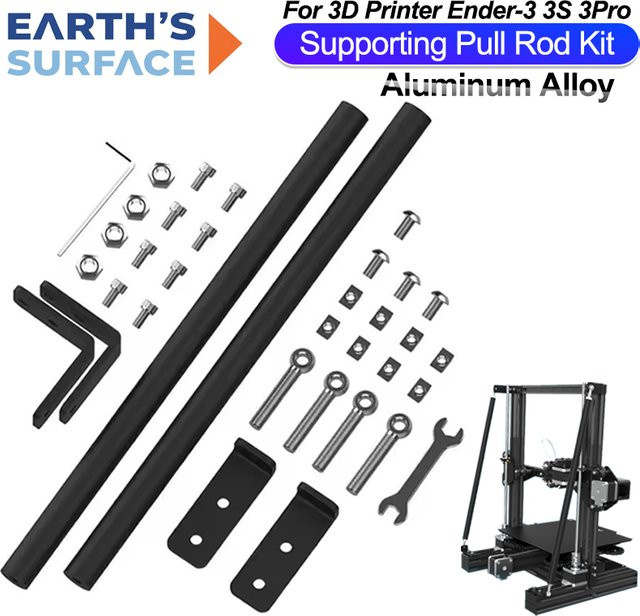 Creality Zugstangen-Set aus Aluminiumlegierung in Schwarz für Ender 3-Serie, kompatibel mit Ender 3S und Ender 3 Pro - Bild 1