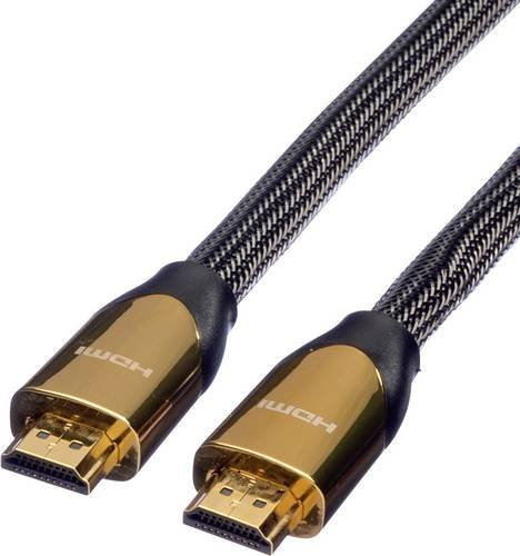 Roline Premium HDMI mit Ethernet Kabel in Schwarz, 4.5 m, 4K Unterstützung, doppelt geschirmt - Bild 2
