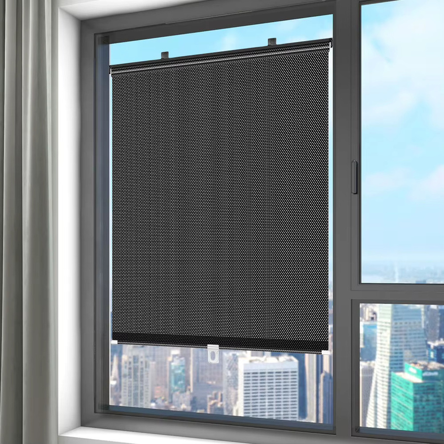 APWIKOGER Verdunkelungsvorhang als Rollos mit Saugnapf, Black, Breite: 40 cm - Bild 5