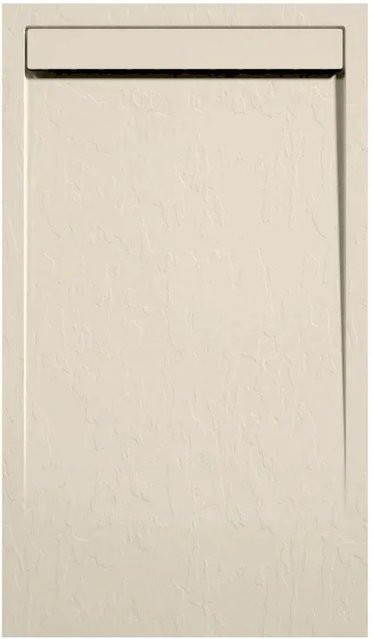 Mirlo Duschwanne Clever aus Mineralguss, rechteckig, Beige, B: 90 cm, T: 170 cm, Höhe: 3 cm - Bild 1