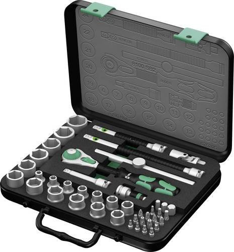 Wera Zyklop Speed-Knarrensatz 8100 SB 2, 3/8 Zoll, 43-teilig - Bild 1