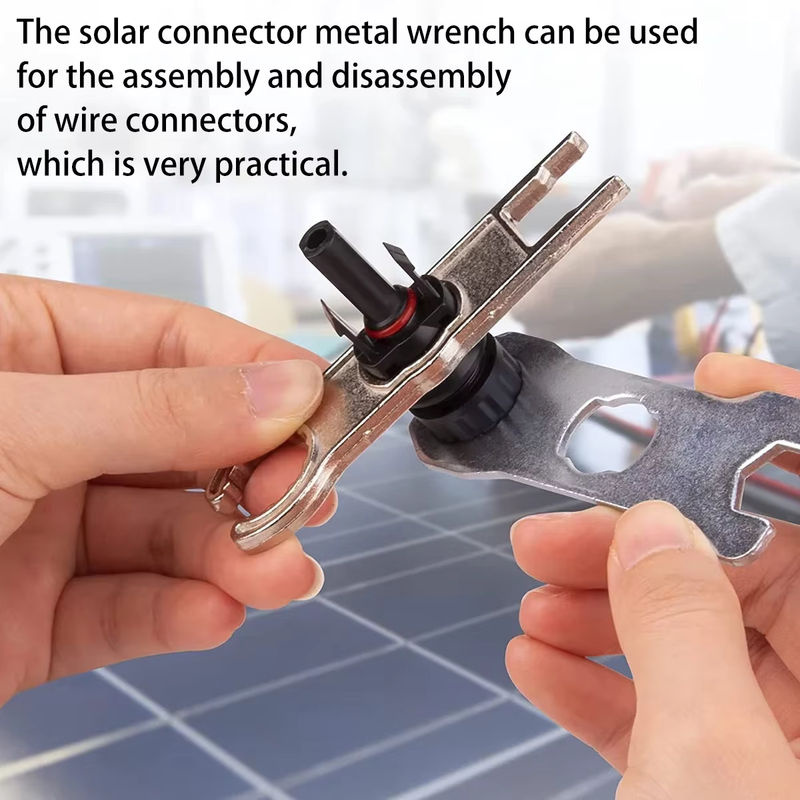 Toorise 2-Paar Solar-Steckerschlüssel aus Aluminiumlegierung in Silber zur Montage und Demontage von Solarpanel-Kabeln - Bild 6